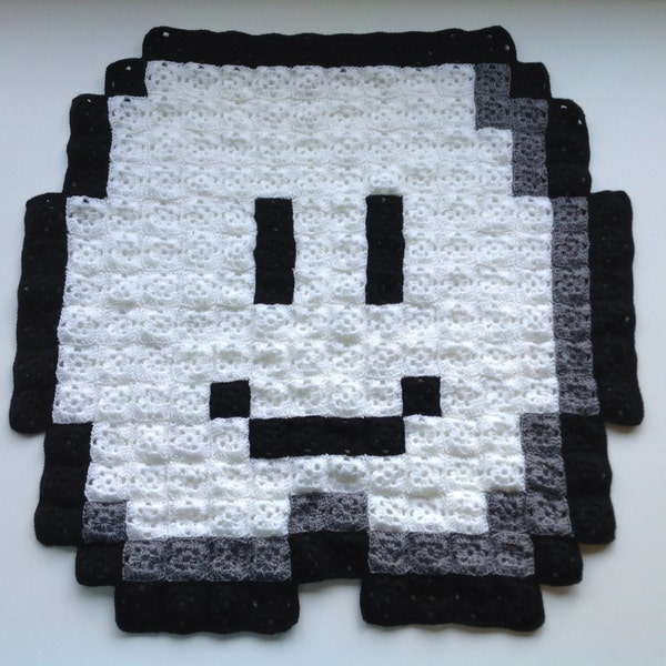 Super Mario Lakitu's Cloud 8-bit Crochet Blanket