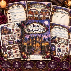 House on Blackwood Hill - Cozy Solo Journaling RPG, Role Playing Game
