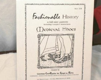 MEDIEVAL Shoe Pattern by Queta's Closet Any Size SCA RenFair CosPlay LARP No.114