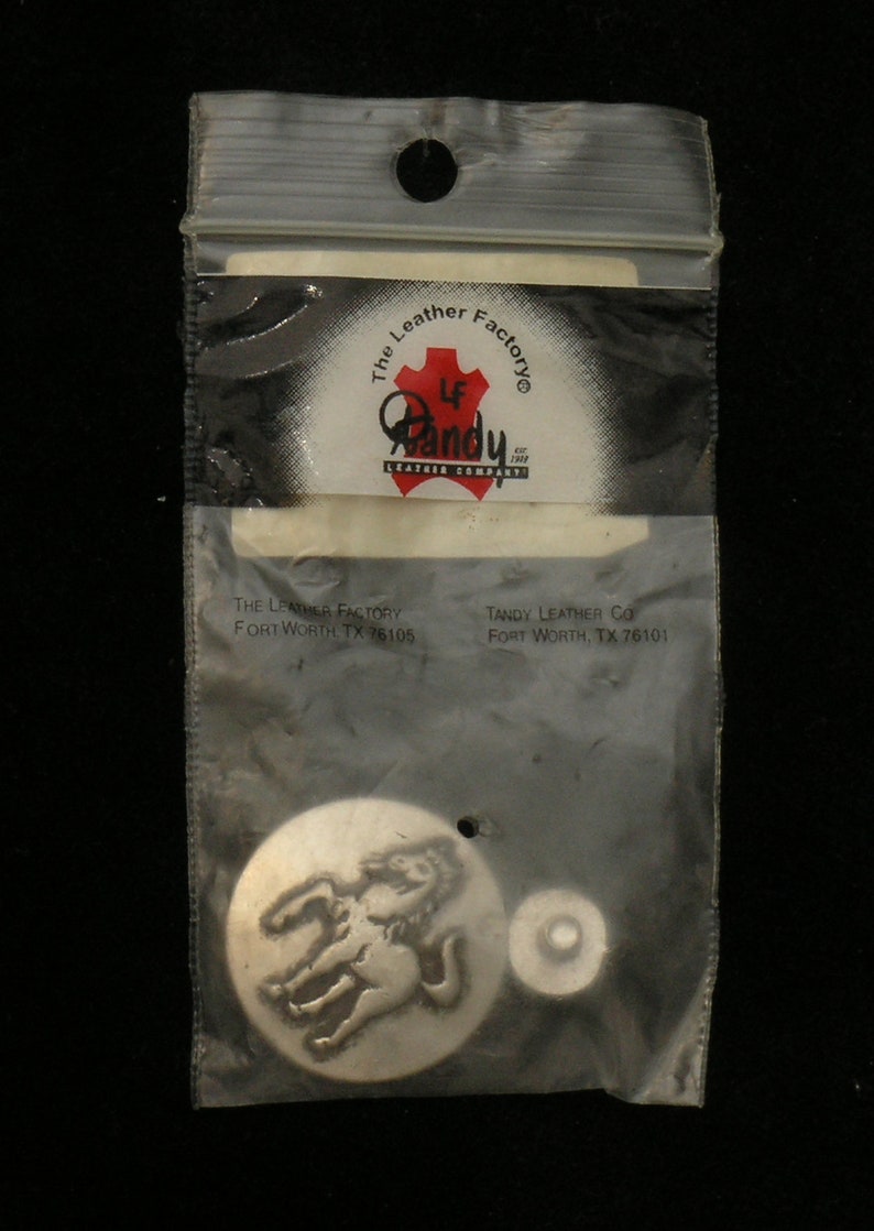 Lot of SIX Mystical Unicorn 1 Conchos Screwback Tandy Leather #7740-05 OOP NEW