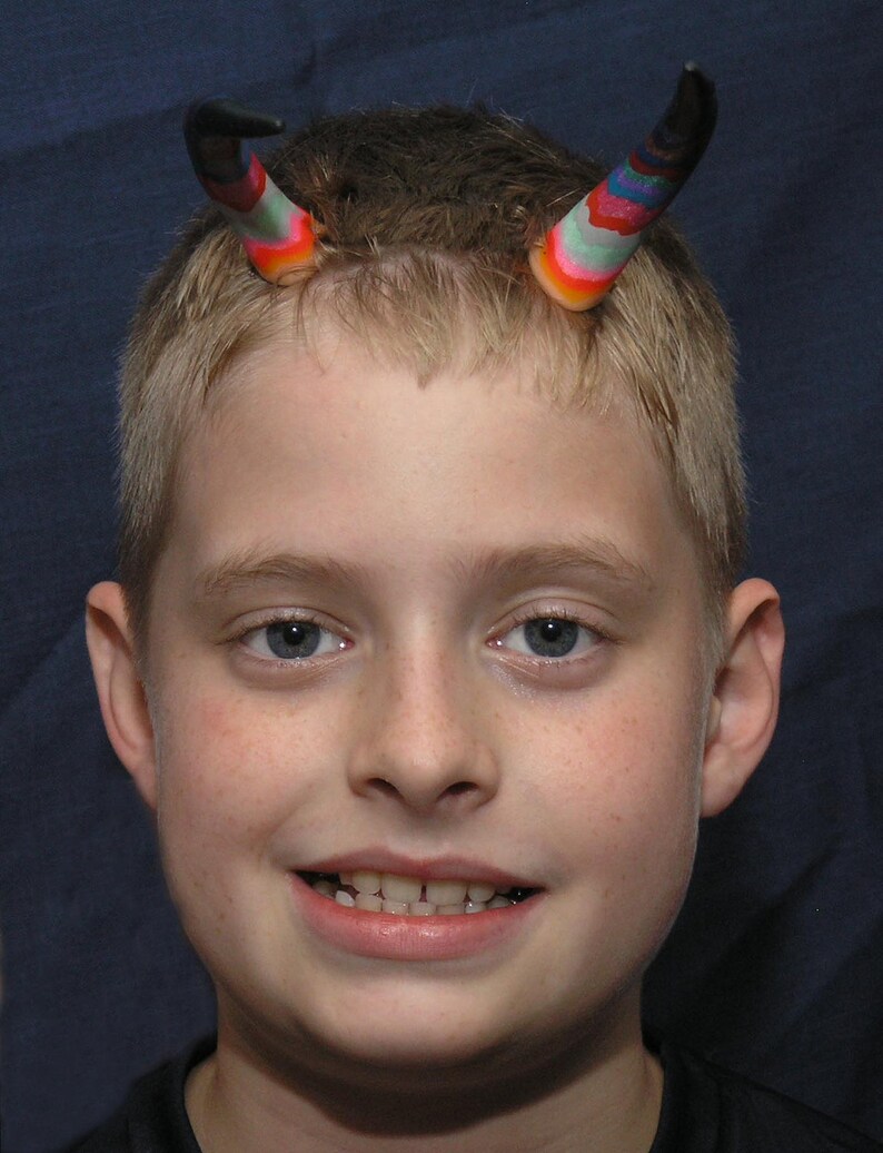 set no.4 Halloween Horns Elf Pixie Costume Party-Color Cernit Polymer