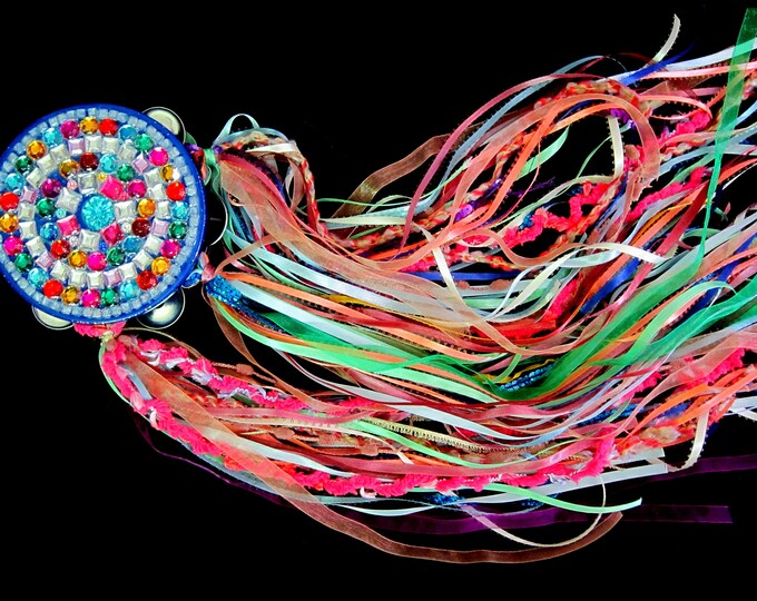 Gypsy Tambourines With Ribbon Etsy
