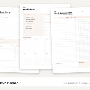 2027 Planner Bundle: Calendar, Habit Tracker, Chore Chart, Admin Planner (Digital Download) image 6