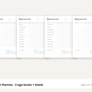 Takenlijst voor kinderen, wekelijkse beloningstracker, gezinslijst (pdf-download) afbeelding 2