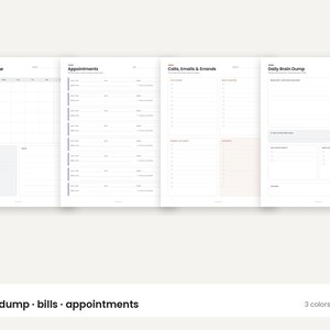 2027 Planner Bundle: Calendar, Habit Tracker, Chore Chart, Admin Planner (Digital Download) image 7