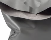 fluo bag grey, shoppingbag made of soft calf leather