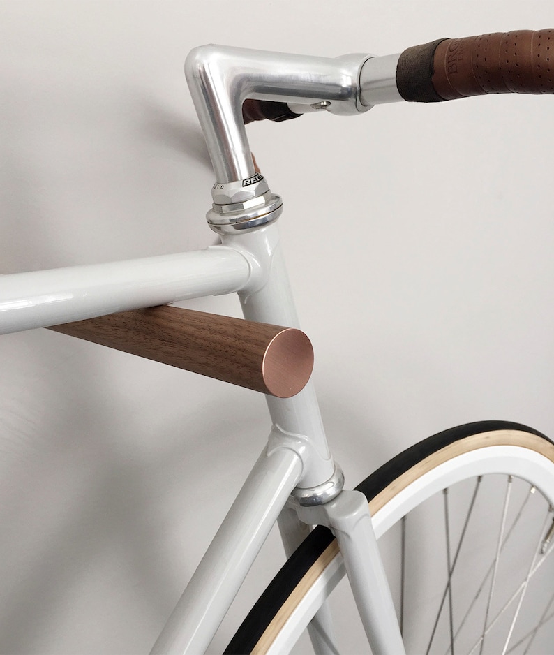 Wall Mounted Bike Rack Bicycle Storage Wooden Bike Hook // Etsy