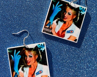 Blink 182 Enema of the State album cover earrings