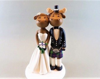 Moose Customized Scottich Cake Topper