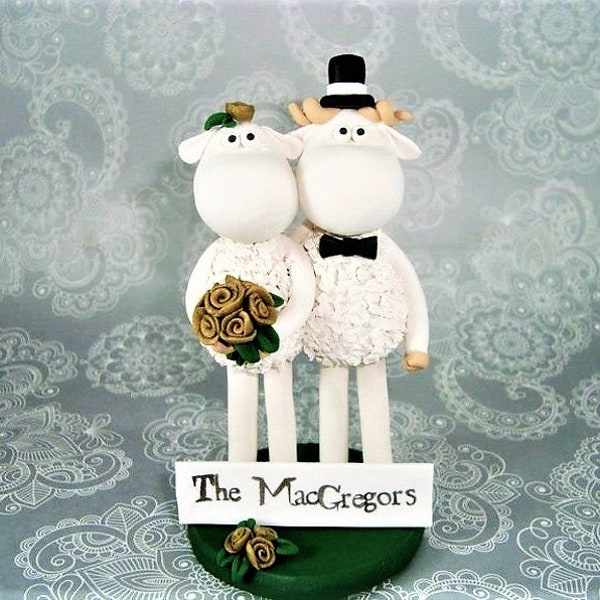 Sheep Cake Topper Etsy