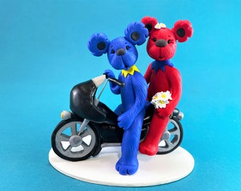 Customized Gratefuldead Bears On a Bike