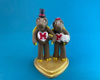 Terrapin Turtles Personalized Wedding Cake Topper