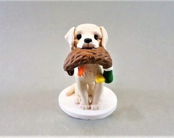 Single Hunting Dog with a Duck Cake Topper