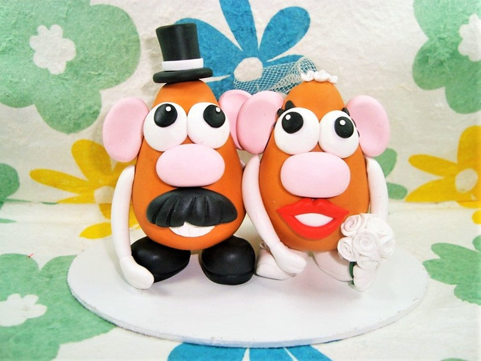 Custom Handmade Mr & Mrs Potato Head Cake Topper Etsy
