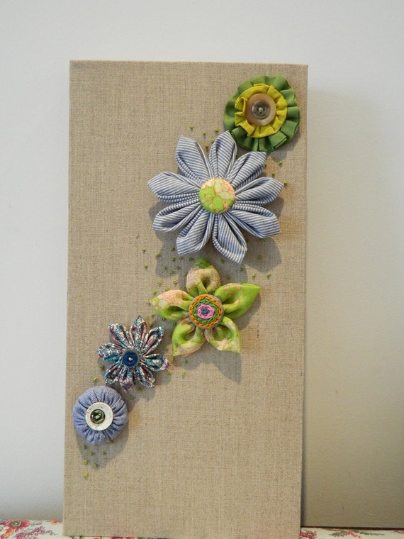 Items similar to floral wall hanging on Etsy
