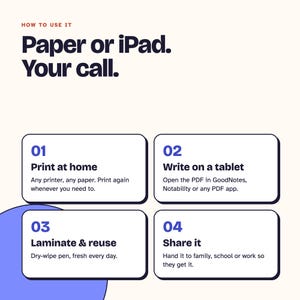 Executive Function Planner Printable, Brain Dump, Prioritise Matrix | Plan and Prioritise Kit | Printable PDF, A4 Letter A5 Instant Download image 5