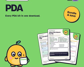 PDA Printable Bundle, 8 Pages | Low-Demand Day, Parent & Carer, Explain My PDA | A4 Letter A5 PDF