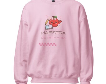 Sudadera Maestra de Primaria Kawaii