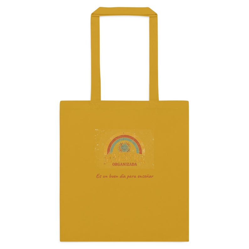 Bolso Maestra Retro Arcoíris — Maestra Organizada