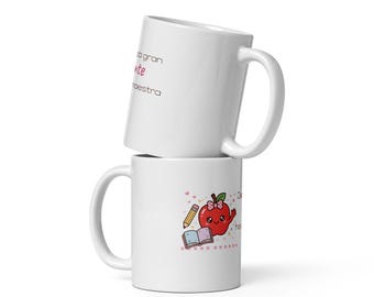 Taza Maestra Kawaii — Detrás de Cada Gran Estudiante