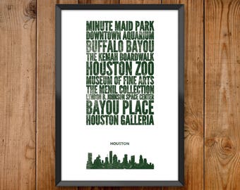 Houston City Print