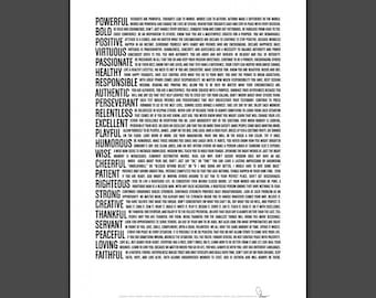 Manifesto Print - Poster that provides words of encouragement and positivity