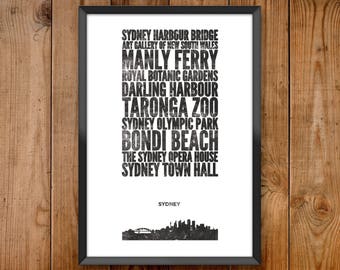 Sydney City Print