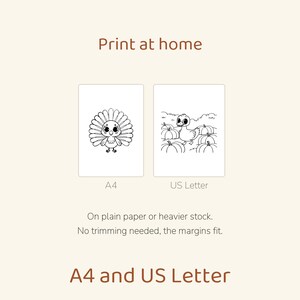 50 målarbilder med Thanksgiving-motiv för barn i åldrarna 3-6 | Utskrivbar PDF | Direktnedladdning | A4 + US Letter bild 5