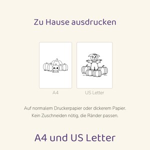 50 roliga Halloween-målarbilder | Barn 3-6 år | Utskrivbar PDF | Direktnedladdning | A4 + US Letter bild 5