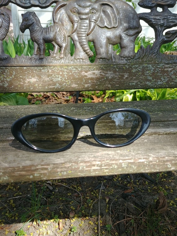 Vintage  Black Cat Eye Glasses,Midcentury,  Possi… - image 1