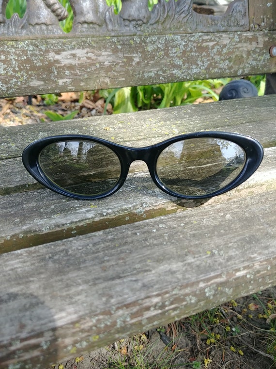 Vintage  Black Cat Eye Glasses,Midcentury,  Possi… - image 2