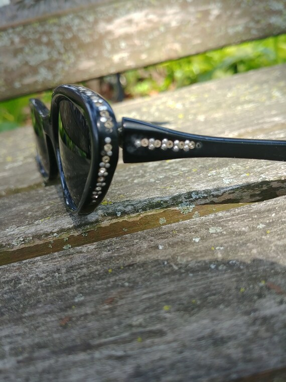 Vintage  Black Cat Eye Glasses,Midcentury,  Possi… - image 4