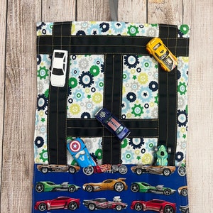 Car Roll Up Carrier for On the Go/Pretend Play/Car Mats