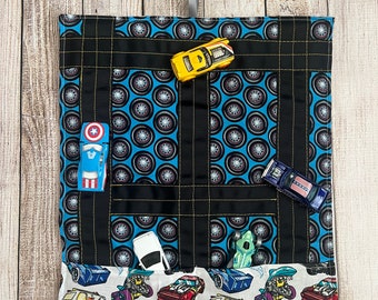 Car Roll Up Carrier for On the Go/Pretend Play/Car Mats