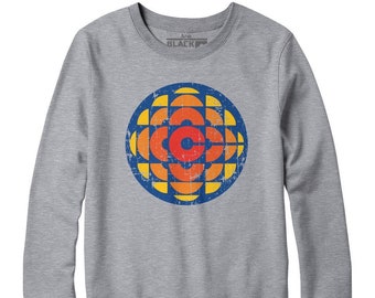 CBC 1974 Logo Crewneck Sweater | CBC Retro Gem Crewneck Sweatshirt I CBC Classic Logo Unisex Pullover Sweater