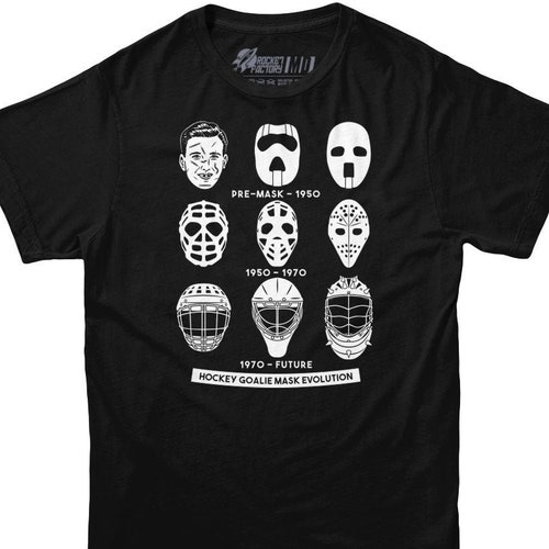 Hockey T Shirt Goalie Mask Evolution Tshirt Ice Hockey Etsy