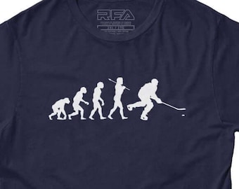 Evolution of Hockey T-shirt Evolution of a Hockey Player Hockey T-shirt Hockey Tee Shirt Hockey Tshirt