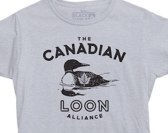 Canadian Loon Alliance Womens Tshirt | Canadian Loon Clothing | Canadian and Proud Shirt | Canada Ladies Tee