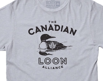 Canadian Loon Alliance Men's T-shirt | Canadian Loon Clothing | Canadian and Proud Shirt | Canada Loon Tee