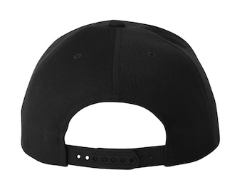 Authentic Outsider Black Flat Brim Snapback Cap Authentic Outsider Baseball Hat Authentic Outsider Flat Brim Hat