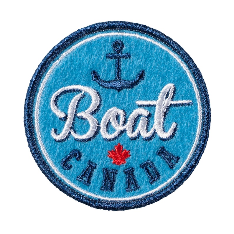 Boat Canada Iron on Patches Embroidered Sew on Patches Etsy Canada