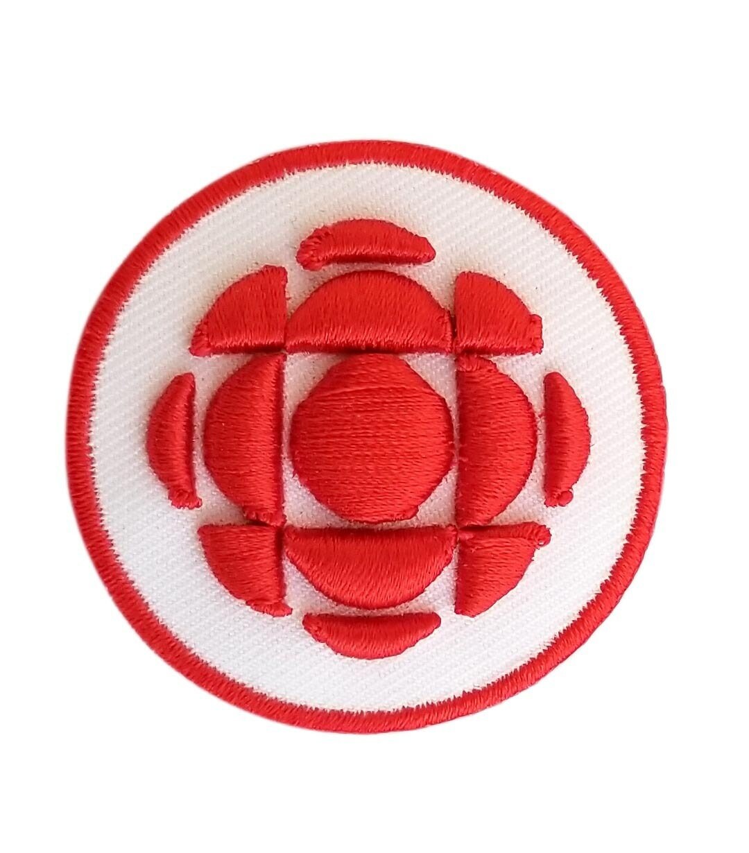 CBC Red Logo Iron on Woven Patch CBC Radio Canada Sew on Patch CBC