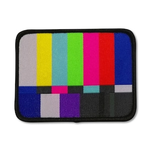 Difficultés techniques fer sur les patchs | Patchs brodés à coudre pour téléviseur | Patchs rétro pour sac à dos pour téléviseur |  Patchs TV pour vestes