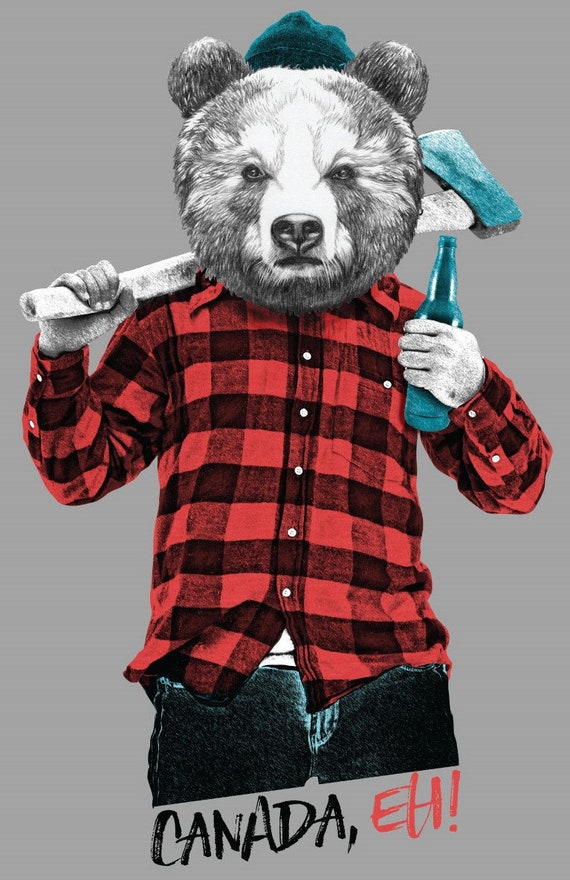 Bear lumberjack shirt deals