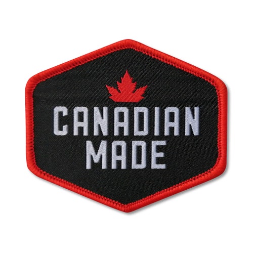 Canadian Made Iron on Patch Embroidered Sew on Canada Etsy