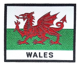 Wales Flag Patch | Embroidered High Class Patch | Wales Flag Military Patch | Cool Fabric Patch for Jacket