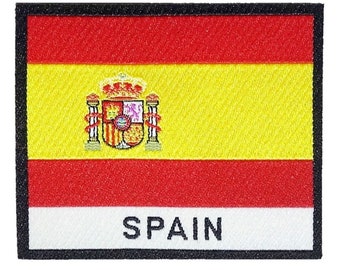 Spain Flag Patch | Embroidered High Class Patch | Spanish Flag Iron On Patch | Cool Fabric Patch for Jacket