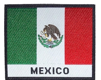 Mexico Flag Patch | Embroidered High Class Patch |  Mexican Flag Iron On Patch | Cool Fabric Patch for Jacket