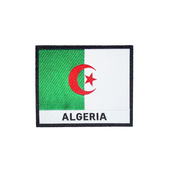 Écusson drapeau Algérie Écusson brodé haut de gamme Écusson