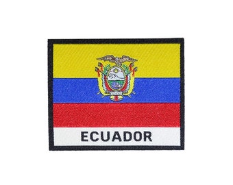 Ecuador Flag Patch | Embroidered High Class Patch |  Equator Flag Badge Iron On Patch | Cool Fabric Patch for Jacket